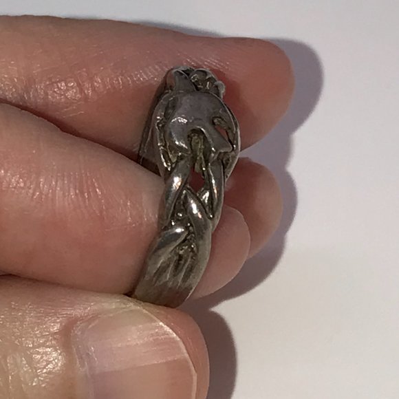 Sterling Silver Dove Ring Size 7 1/4 - Picture 3 of 6